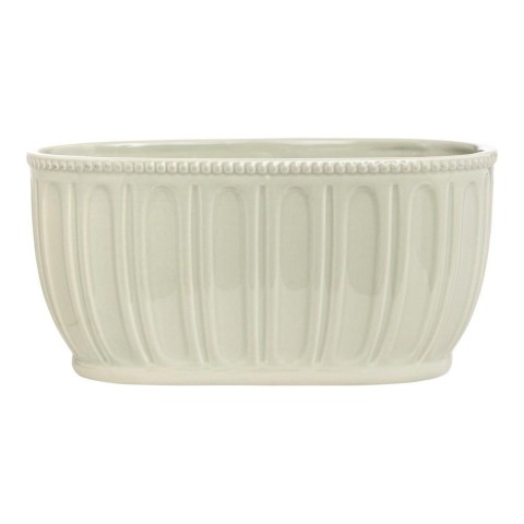 VASO CERAMICA OVALE CM.25,5x13x12,5 VERDE